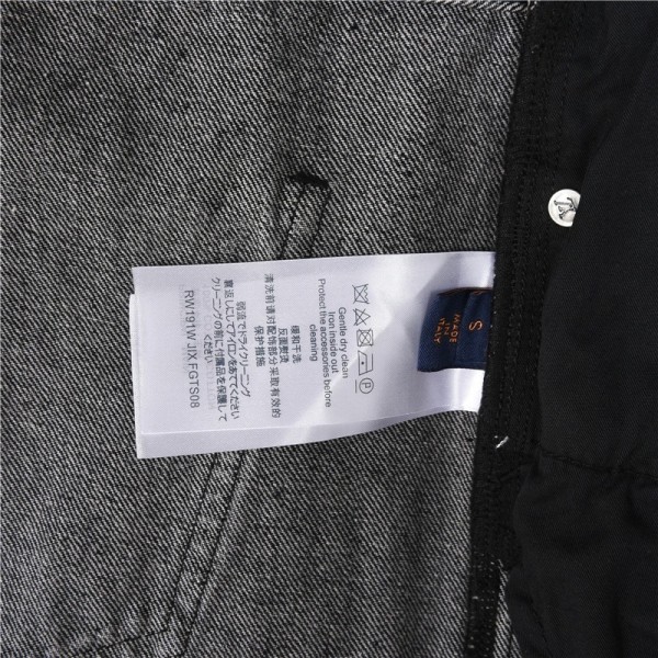 LOUIS VUITTON Lv Flocked Damier Denim Pants