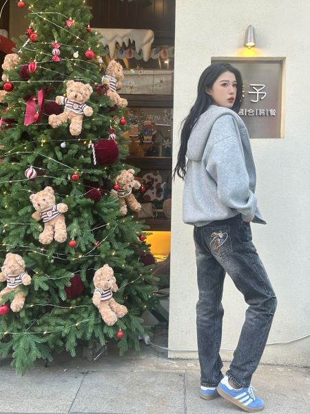 LOUIS VUITTON Lv Flocked Damier Denim Pants