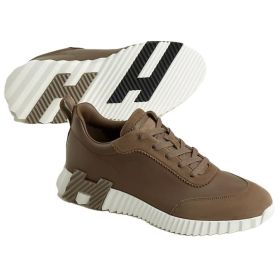 HERMES Bouncing Low top Casual Shoes Brown