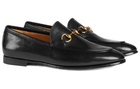 GUCCI Jordaan Loafer Black Leather