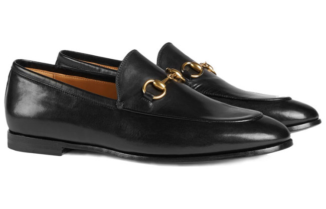 GUCCI Jordaan Loafer Black Leather