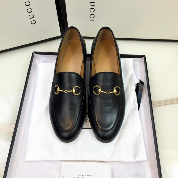 GUCCI Jordaan Loafer Black Leather