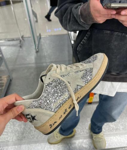 Golden Goose Ball-Star Glitter Low-top Sneakers