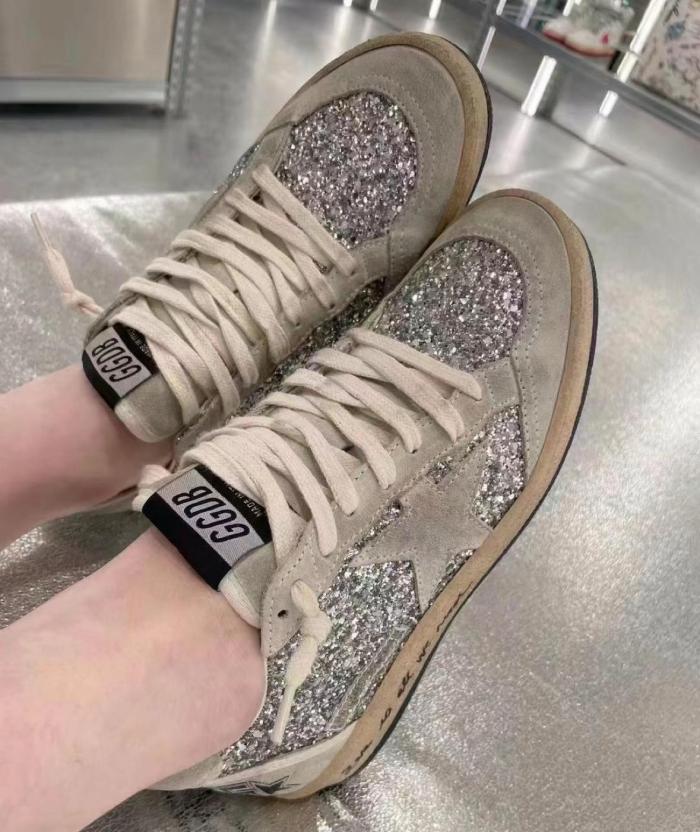Golden Goose Ball-Star Glitter Low-top Sneakers