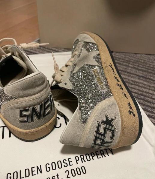 Golden Goose Ball-Star Glitter Low-top Sneakers