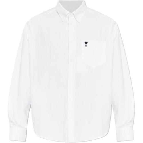 AMIPARIS Shirts Men's White Lapel Moderate