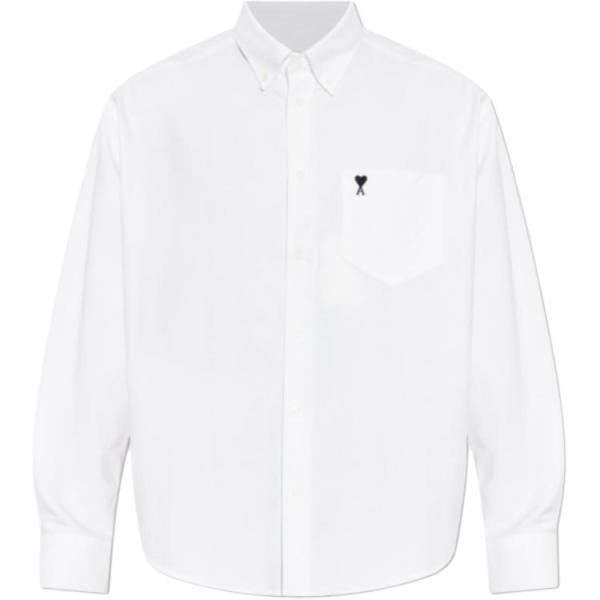 AMIPARIS Shirts Men's White Lapel Moderate