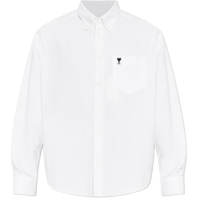 AMIPARIS Shirts Men's White Lapel Moderate