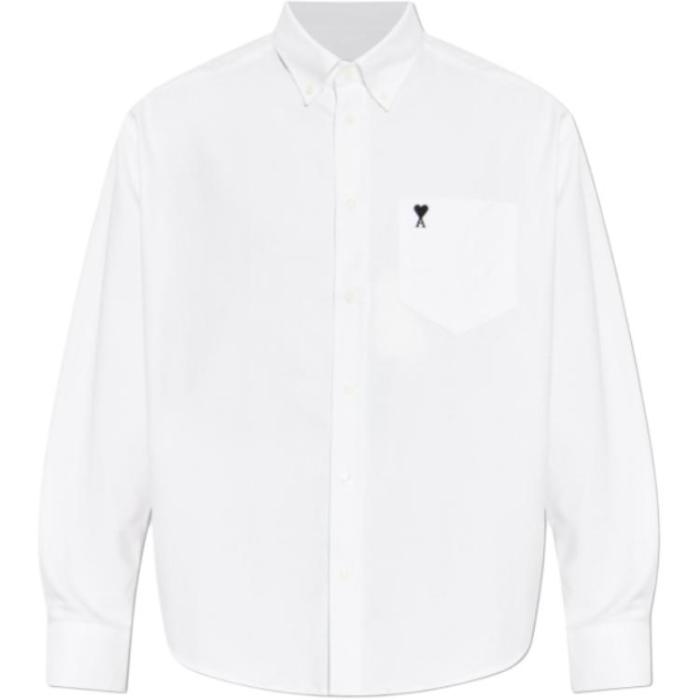 AMIPARIS Shirts Men's White Lapel Moderate