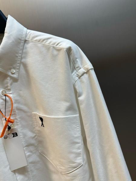 AMIPARIS Shirts Men's White Lapel Moderate