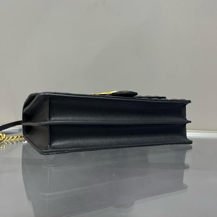 PINKO Nappa Leather Shoulder Bag, Crossbody Bag Women's Black 100941-A0GK-Z99Q size 27*8*16 cm