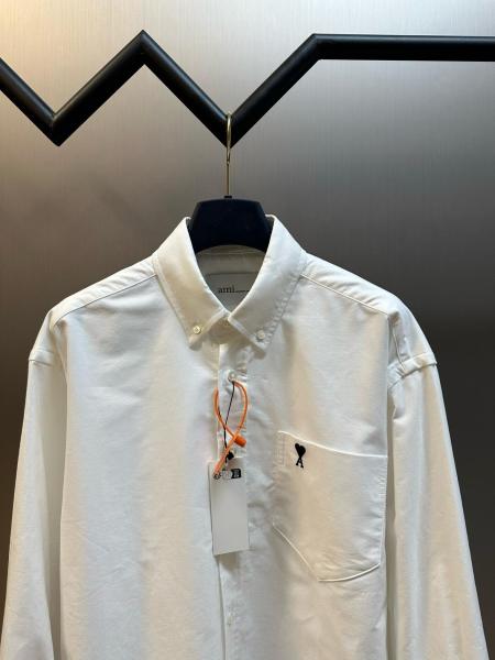 AMIPARIS Shirts Men's White Lapel Moderate
