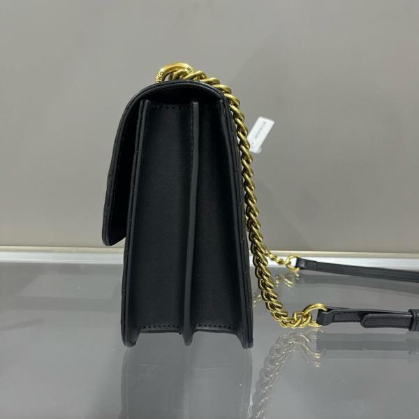 PINKO Nappa Leather Shoulder Bag, Crossbody Bag Women's Black 100941-A0GK-Z99Q size 27*8*16 cm