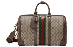 GUCCI Canvas With Leather Handbag, Shoulder Bag, Crossbody Bag, Travel Bag Large Men's Beige/Brown 724642-9C2ST-8746 size 44*28.5*24.5 cm