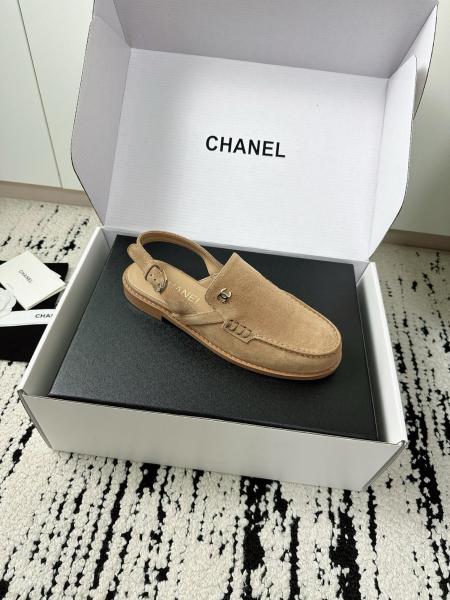 CHANEL 26P Calfskin Casual Shoes 2cm Women's