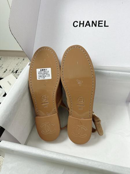 CHANEL 26P Calfskin Casual Shoes 2cm Women's