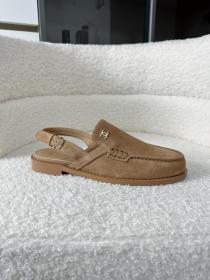 CHANEL 26P Calfskin Casual Shoes 2cm Women's