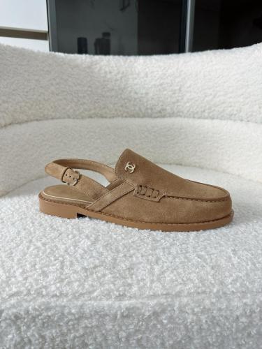 CHANEL 26P Calfskin Casual Shoes 2cm Women's