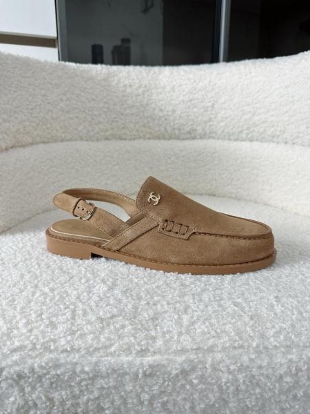 CHANEL 26P Calfskin Casual Shoes 2cm Women's