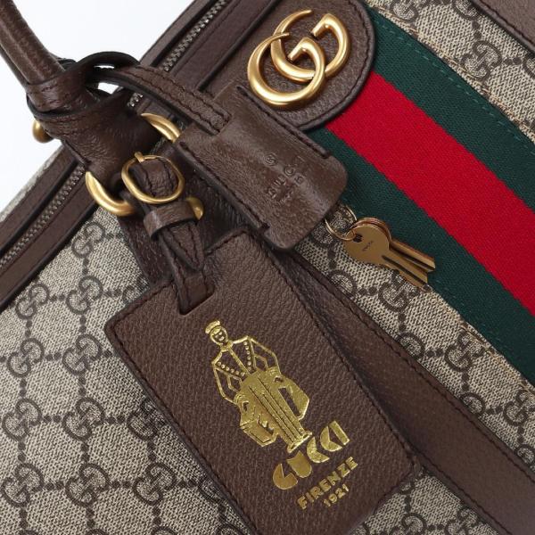 GUCCI Canvas With Leather Handbag, Shoulder Bag, Crossbody Bag, Travel Bag Large Men's Beige/Brown 724642-9C2ST-8746 size 44*28.5*24.5 cm