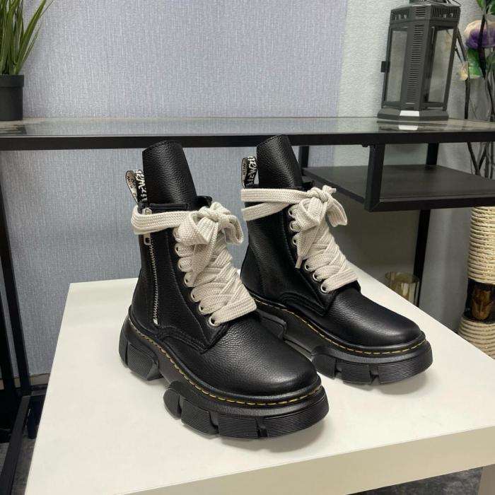 Dr.Martens 1460 Rick Owens Leather DMXL Platform Jumbo Lace Up Boots
