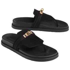 HERMES Empire Flip Flops Women's Black