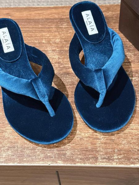 Alaia Flip Flops 6.5cm Women's Blue