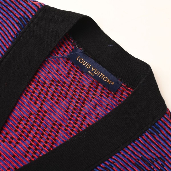 LOUIS VUITTON Optical Monogram Jacquard Cardigan