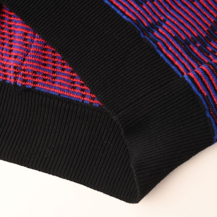 LOUIS VUITTON Optical Monogram Jacquard Cardigan