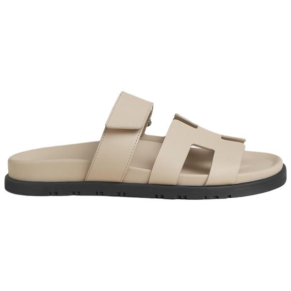 HERMES Chypre Slide Slippers 1.2cm Exotic Beige