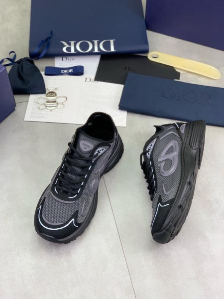 DIOR B30 Countdown Textile, Nylon Low top Casual Shoes Men's Black