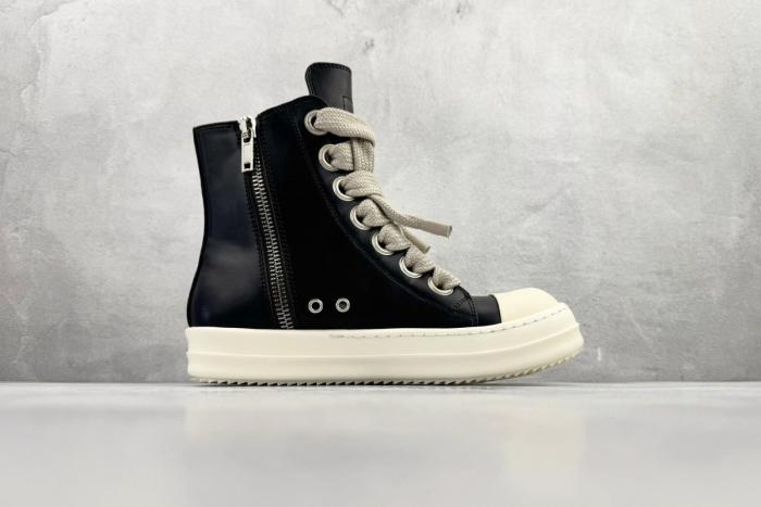 RICK OWENS Luxor Jumbo Lace Padded Sneaks Black Milk Women's