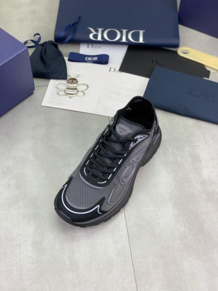 DIOR B30 Countdown Textile, Nylon Low top Casual Shoes Men's Black