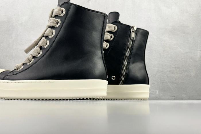 RICK OWENS Luxor Jumbo Lace Padded Sneaks Black Milk Women's