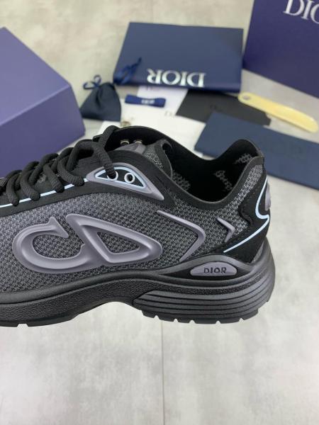 DIOR B30 Countdown Textile, Nylon Low top Casual Shoes Men's Black