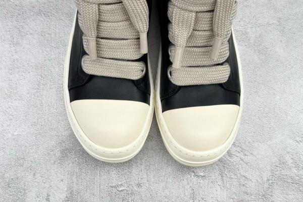 RICK OWENS Luxor Jumbo Lace Padded Sneaks Black Milk Women's
