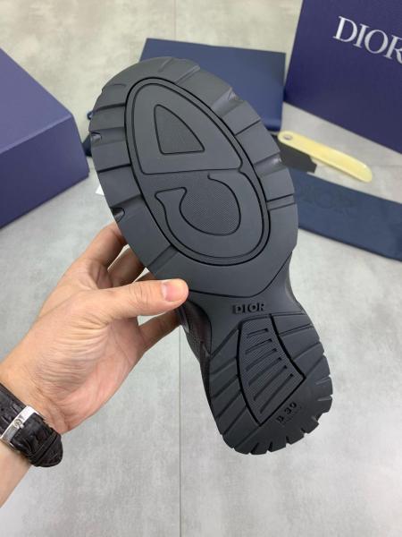 DIOR B30 Countdown Textile, Nylon Low top Casual Shoes Men's Black