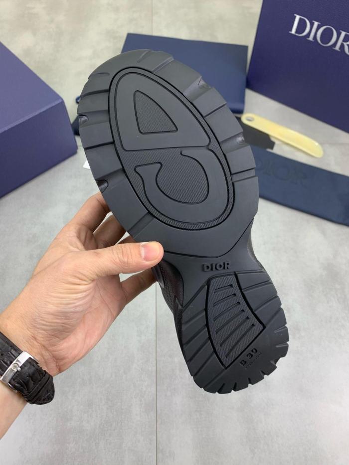 DIOR B30 Countdown Textile, Nylon Low top Casual Shoes Men's Black