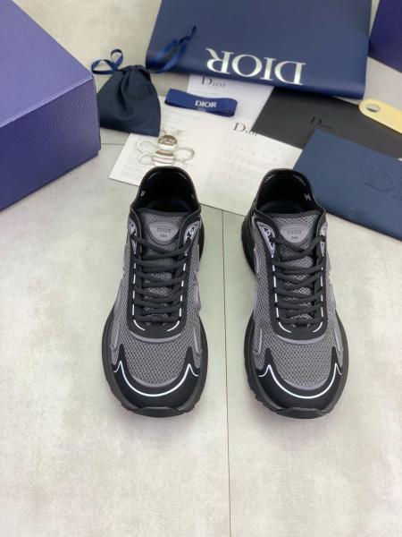 DIOR B30 Countdown Textile, Nylon Low top Casual Shoes Men's Black