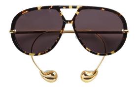 Bottega Veneta Eyewear Aviator Frame Sunglasses