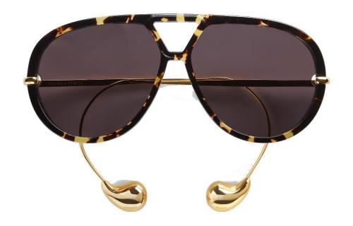 Bottega Veneta Eyewear Aviator Frame Sunglasses