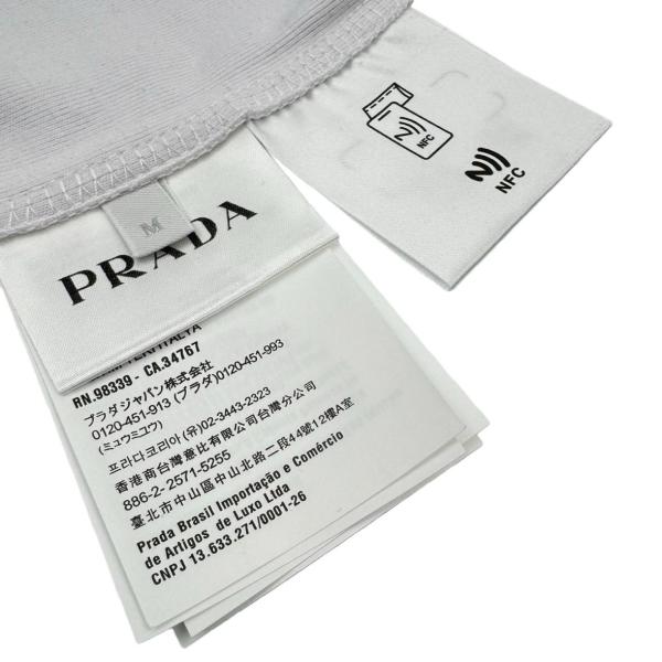 Prada triangle-logo cotton tank top