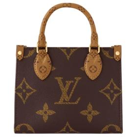 LOUIS VUITTON OnTheGo BB Monogram Tote Handbag Brown M46839 size L19*W8.5*H15cm