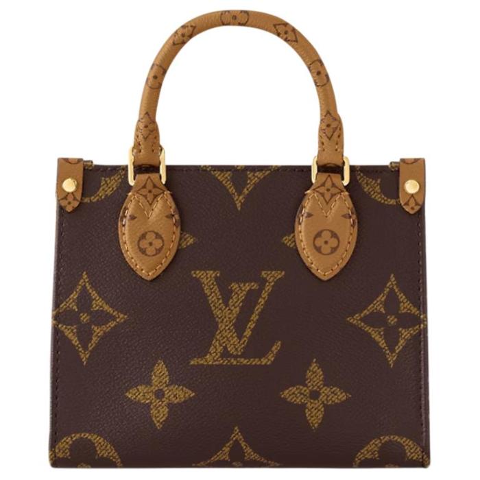 LOUIS VUITTON OnTheGo BB Monogram Tote Handbag Brown M46839 size L19*W8.5*H15cm