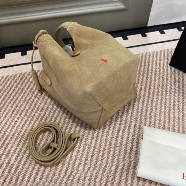 Polo Ralph Lauren Polo Play Leather Handbag Small Women's Cashews Color 3616857279116 size L26.5*W14*H19.5cm