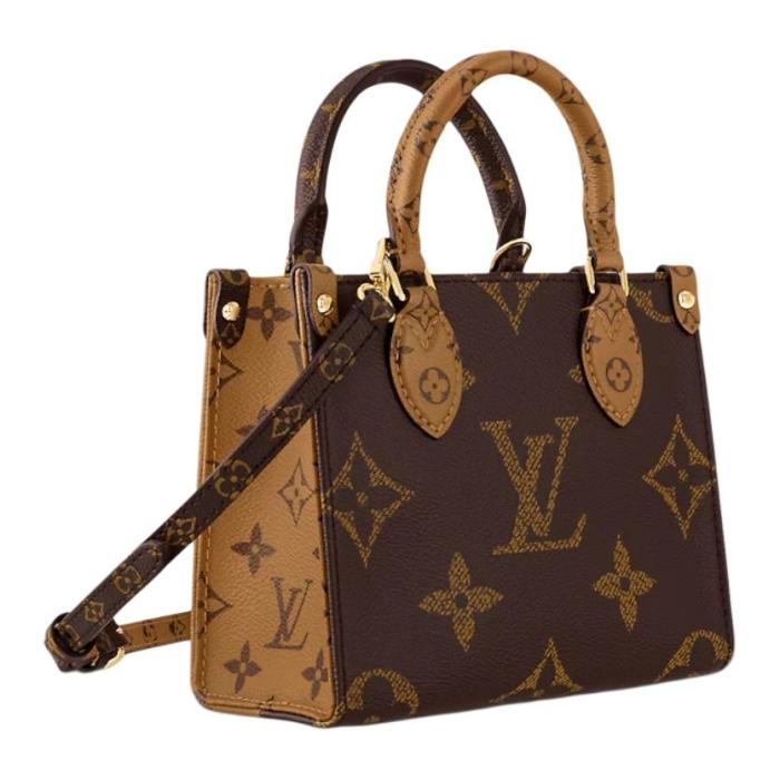 LOUIS VUITTON OnTheGo BB Monogram Tote Handbag Brown M46839 size L19*W8.5*H15cm