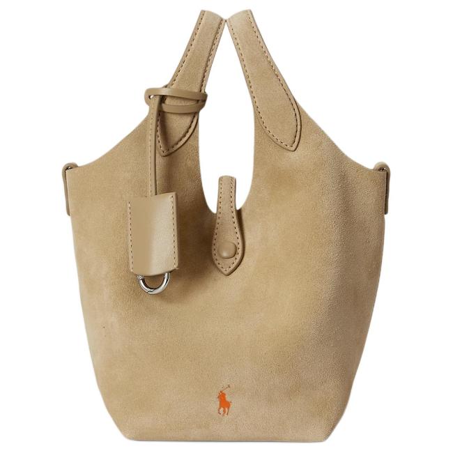 Polo Ralph Lauren Polo Play Leather Handbag Small Women's Cashews Color 3616857279116 size L26.5*W14*H19.5cm