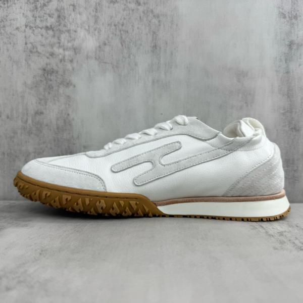 HERMES Jet Leather Low top Casual Shoes White