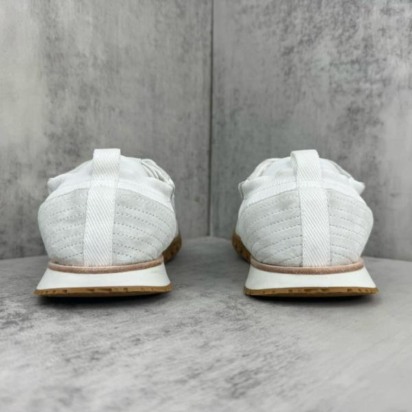 HERMES Jet Leather Low top Casual Shoes White
