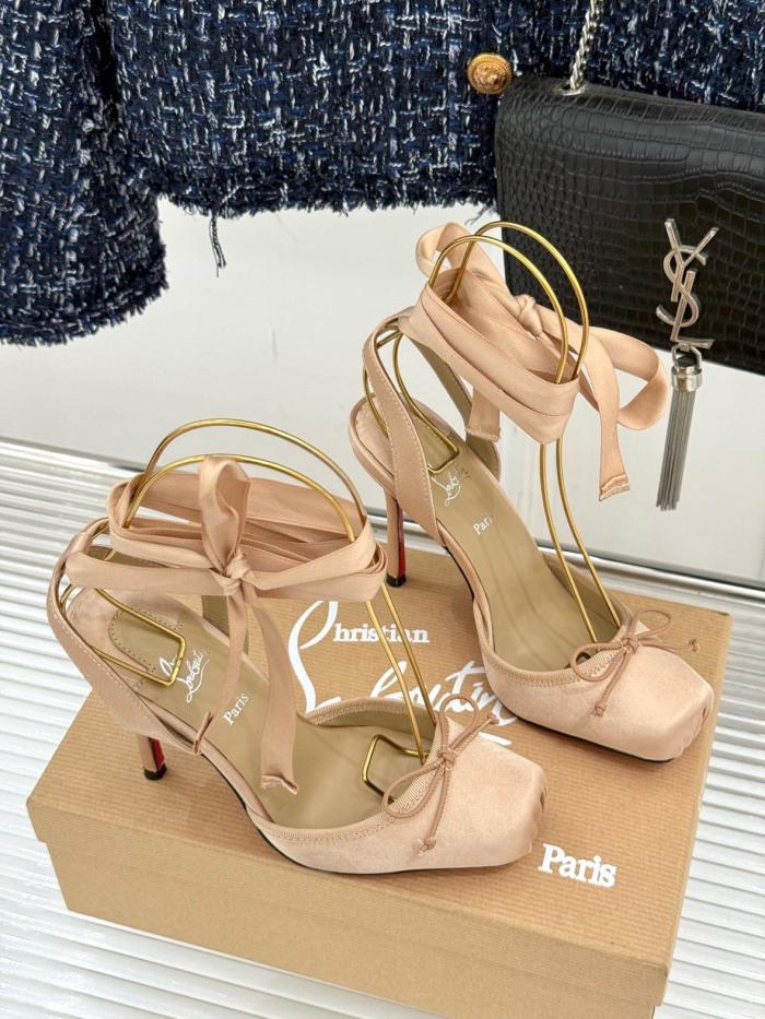 Christian Louboutin CHRISLV Cassia Slim Heel High Heels 10cm Women's Pink